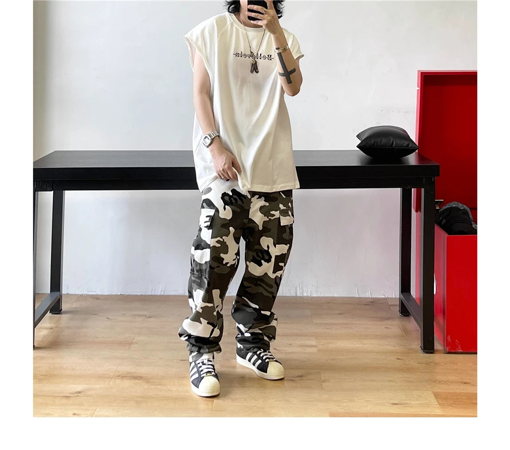 Snow X1 Camo Cargo Pants ,  - Streetwear Cargo Pants - Slick Street