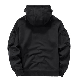 Dark Soul High Neck Mask Pullover Hoodie , - Streetwear Hoodie - Slick Street