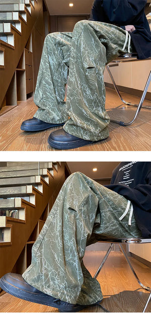 Two Tone Loose Style Pants , - Streetwear Pants - Slick Street