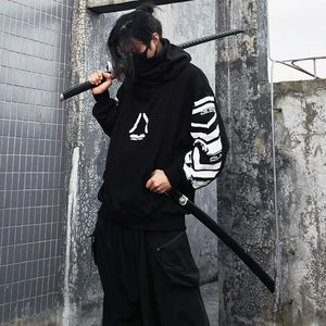 Cyber Tactical Turtle Neck Hoodie , - Streetwear Hoodie - Slick Street