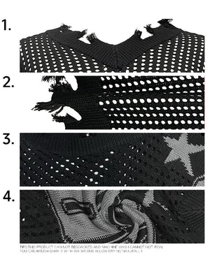 Number 86 Mesh Sleeveless Distressed Vest , - Streetwear Vest - Slick Street