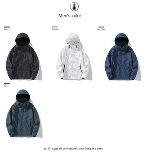 Plain Color Lightweight Outdoor Jacket , - Streetwear Jacket - Slick Street