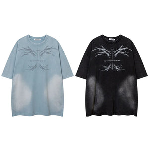 Vintage Shadow knit Wear T-Shirt , - Streetwear T-Shirts - Slick Street