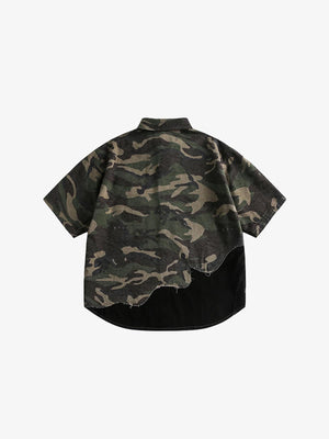 TUFF Green Camo Shirt , - Streetwear Shirt - Slick Street