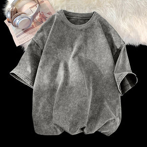 Gothic Washed Smoky Style T-Shirt , - Streetwear T-Shirts - Slick Street