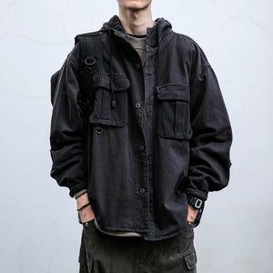 VX1 Hooded Jacket , - Streetwear Jackets - Slick Street
