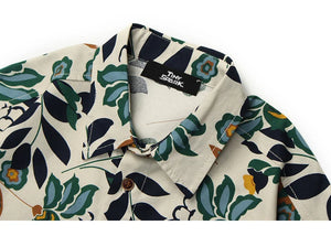 Colorful Floral Art Short Sleeves T-Shirt , - Streetwear T-Shirts - Slick Street