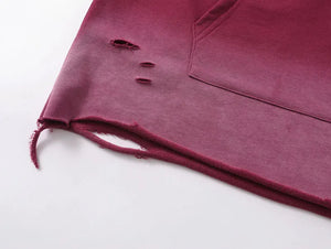 Distressed Tie-Dye Hoodie , - Streetwear Hoodie - Slick Street
