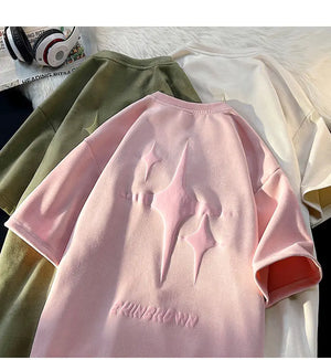 EHNGROWN Polygons Star Shape Short Sleeved T-Shirt , - Streetwear T-Shirts - Slick Street