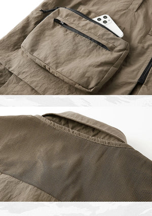 Multi Vest Pockets Two Pieces T-Shirt , - Streetwear T-Shirts - Slick Street