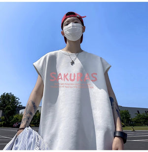 SAKURAS Colorful Scenery Painting T-Shirt , - Streetwear T-Shirts - Slick Street