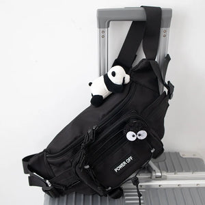 Power OFF Crossbody Bag Black, - Streetwear Bag - Slick Street