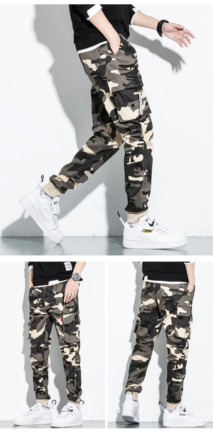 CR3 Camouflage Cargo Pants , - Streetwear Pants - Slick Street