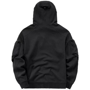 Dark Soul High Neck Mask Pullover Hoodie , - Streetwear Hoodie - Slick Street