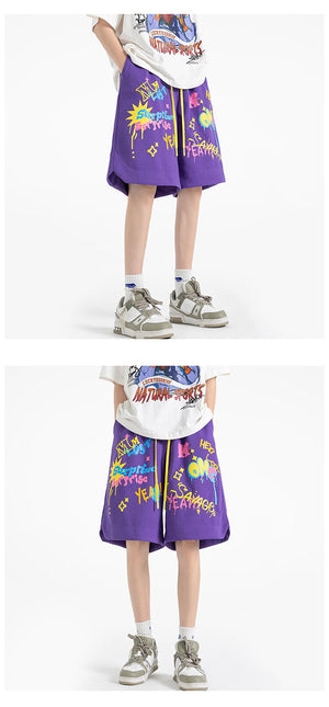 SAVAGE Colorful Neon Style Shorts , - Streetwear Shorts - Slick Street