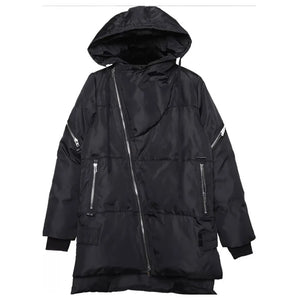 Long Zipper Style Padded Jacket , - Streetwear Jacket - Slick Street