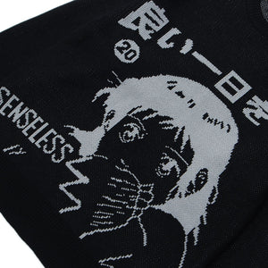 SENSELESS 20 Anime Knit Sweater ,  - Streetwear Sweater - Slick Street
