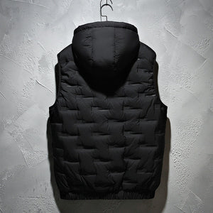 Block Pattern Vest Hoodie , - Streetwear Hoodie - Slick Street