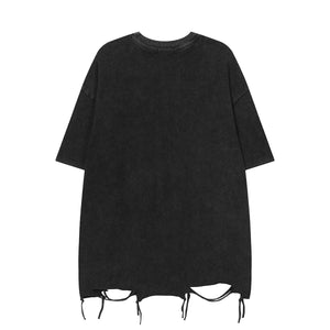 Hand Sketch Ripped Streetwear T-Shirt , - Streetwear T-Shirts - Slick Street