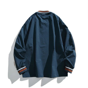 Color Block Classic V-neck Sweater , - Streetwear Sweater - Slick Street