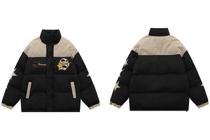 Campblue Narrator Star Patchwork Jacket , - Streetwear Jacket - Slick Street