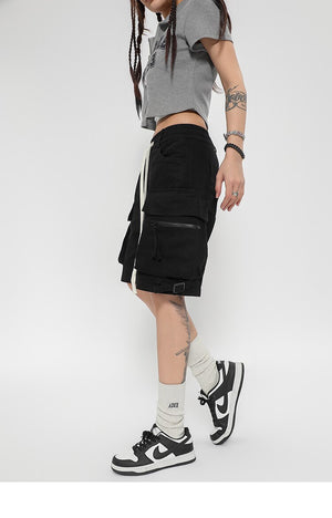 Cargo Track Multi Pockets Shorts , - Streetwear Shorts - Slick Street