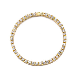 Crystal Rhinestone Tennis Necklace , - Streetwear Necklace - Slick Street