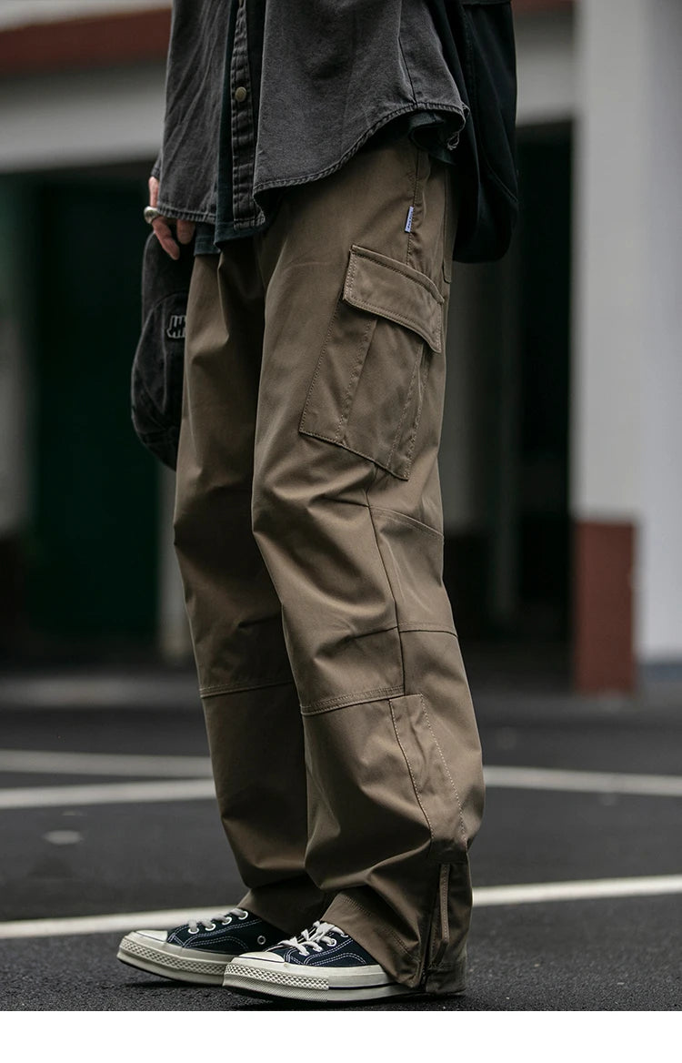 Ankle Zipper Style Cargo Pants , - Streetwear Pants - Slick Street