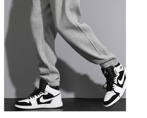 Plain Cotton Cuffed Ankle Joggers , - Streetwear Pants - Slick Street