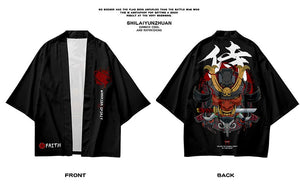 Demon Samurai Warrior With Knife T-Shirt , - Streetwear T-Shirts - Slick Street