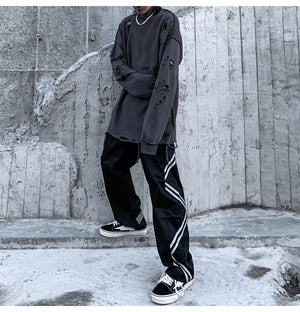 Distressed Gothic Sweatshirt , - Streetwear Sweatshirts - Slick Street