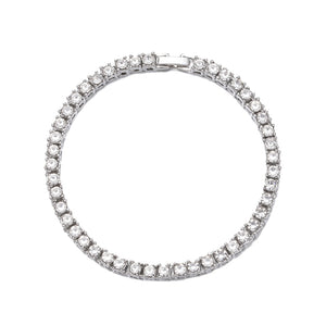 Crystal Rhinestone Tennis Necklace , - Streetwear Necklace - Slick Street