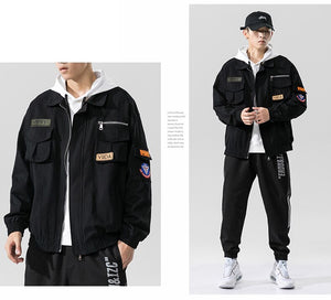 Double Welt Pocket Zipper Style Jacket , - Streetwear Jacket - Slick Street