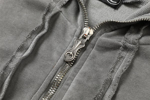 Punk Rock Gothic Ripped Style Sleeveless Hoodie , - Streetwear Hoodie - Slick Street