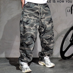 Urban Recon Cargo Pants Gray Camouflage, XS - Streetwear Cargo Pants - Slick Street
