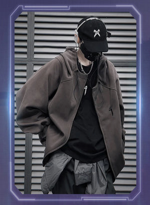 Alien 'i' Techwear Hoodie , - Streetwear Hoodie - Slick Street