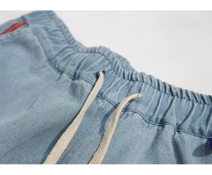 Red Striped Baggy Jeans , - Streetwear Jeans - Slick Street