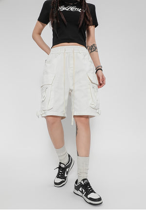 Cargo Track Multi Pockets Shorts , - Streetwear Shorts - Slick Street