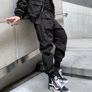 BLVCK A43 Tactical Cargo Pants , - Streetwear Cargo Pants - Slick Street