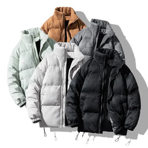Solid Color Puff Sleeves Bubble Jacket , - Streetwear Jacket - Slick Street
