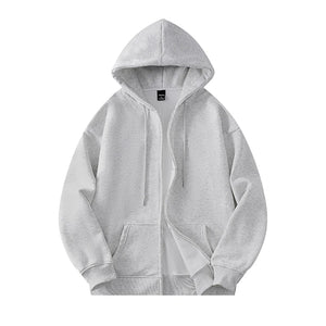 Drawstring Loose Fit Hoodie Silver, XS - Streetwear Hoodie - Slick Street