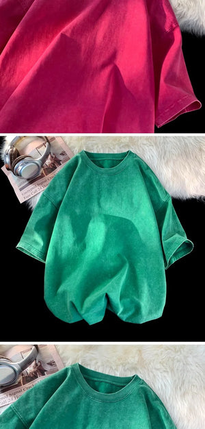 Gothic Washed Smoky Style T-Shirt , - Streetwear T-Shirts - Slick Street