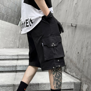 B1 Eyelet Style Combat Shorts , - Streetwear Shorts - Slick Street