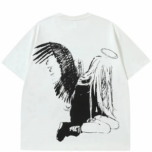 Slash Youth Angel Wings T-Shirt , - Streetwear T-Shirts - Slick Street