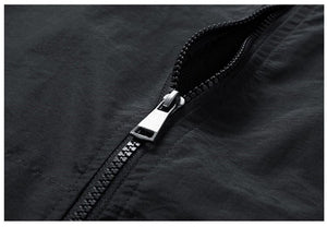 Achromatic Shade Plot Jacket , - Streetwear Jacket - Slick Street