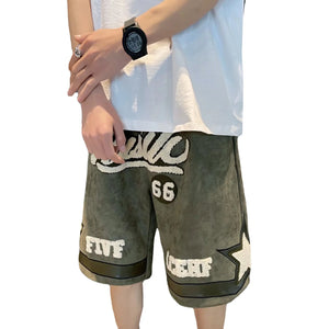 Number 66 Knee Length Shorts , - Streetwear Shorts - Slick Street
