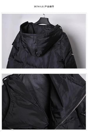 Long Zipper Style Padded Jacket , - Streetwear Jacket - Slick Street