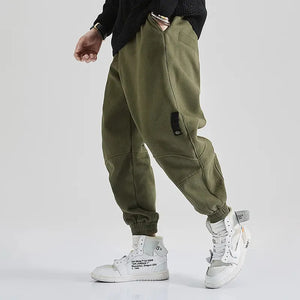 Slouchy Slim Elastic Ankle Length Pants , - Streetwear Pants - Slick Street