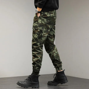 Drawstring Combat Military Cargo Pants , - Streetwear Pants - Slick Street