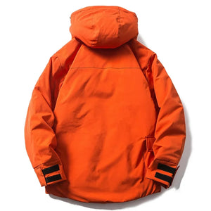 Multi Pockets Mask Style Parka Jacket , - Streetwear Jacket - Slick Street